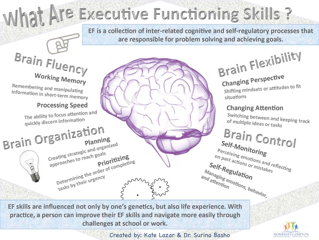 a poster describing what executive functioning is
